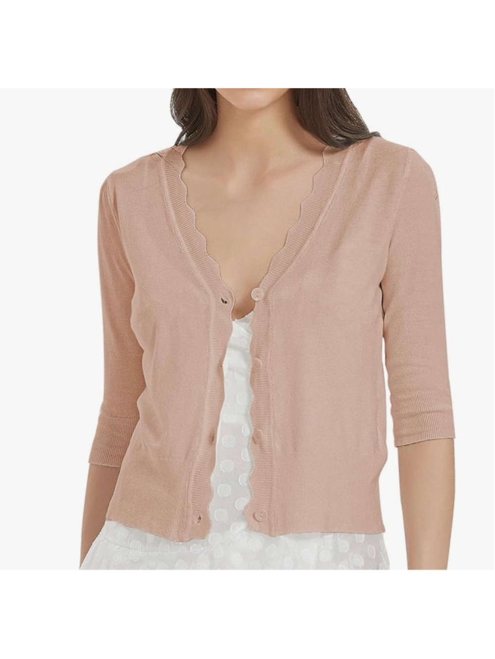 NEW Short Sleeve Cropped Cardigan Button Down Sweater Lightweight Knit 2X